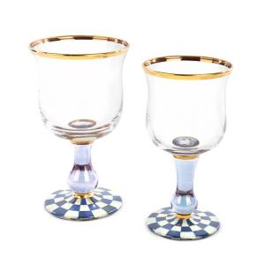 Royal Check Water Glass