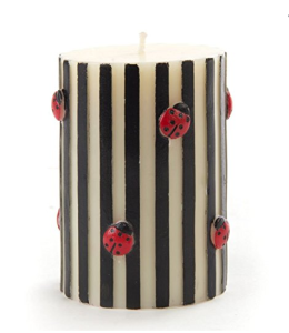 Ladybug Pillar Candle - 4''