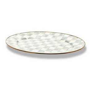 Sterling Check Large Oval Platter