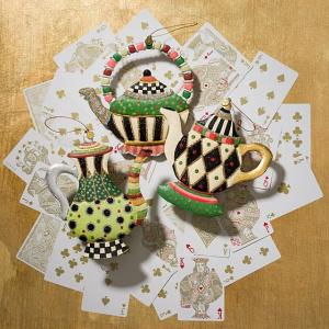 Teapot Ornaments - Set of 3