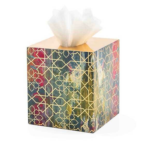 Mosaic Abstract Lacquer Boutique Tissue Cover