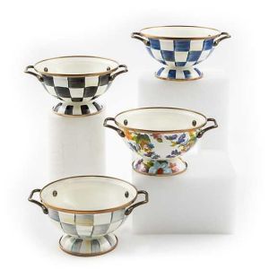 Sterling Check Enamel Simply Anything Bowl