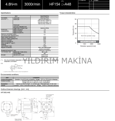 Mitsubishi  HF-154BS Servo Motor