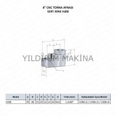 8'' Sert Ayak