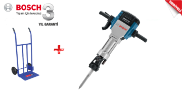 Bosch GSH 27 VC Kırıcı+GSH 27 Taşıma Arabası Hediyeli !