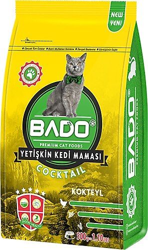 Bado Kokteyl Yetişkin Kuru Kedi Maması  500 gr