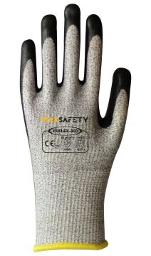 MAXSAFETY FOFLEX-300 FOAM NITRILE COATED GLOVES  HPPE LINED