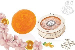 Portakal Lifli Gliserinli Sabun - Orange Fibrus Glycerin Soap 150 gr