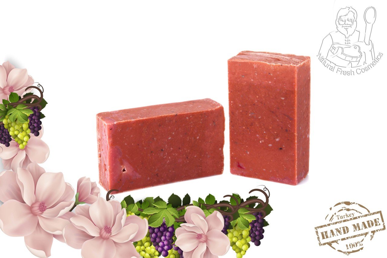 Kırmızı Şarap Sabun / Red Wine Soap 95 gr