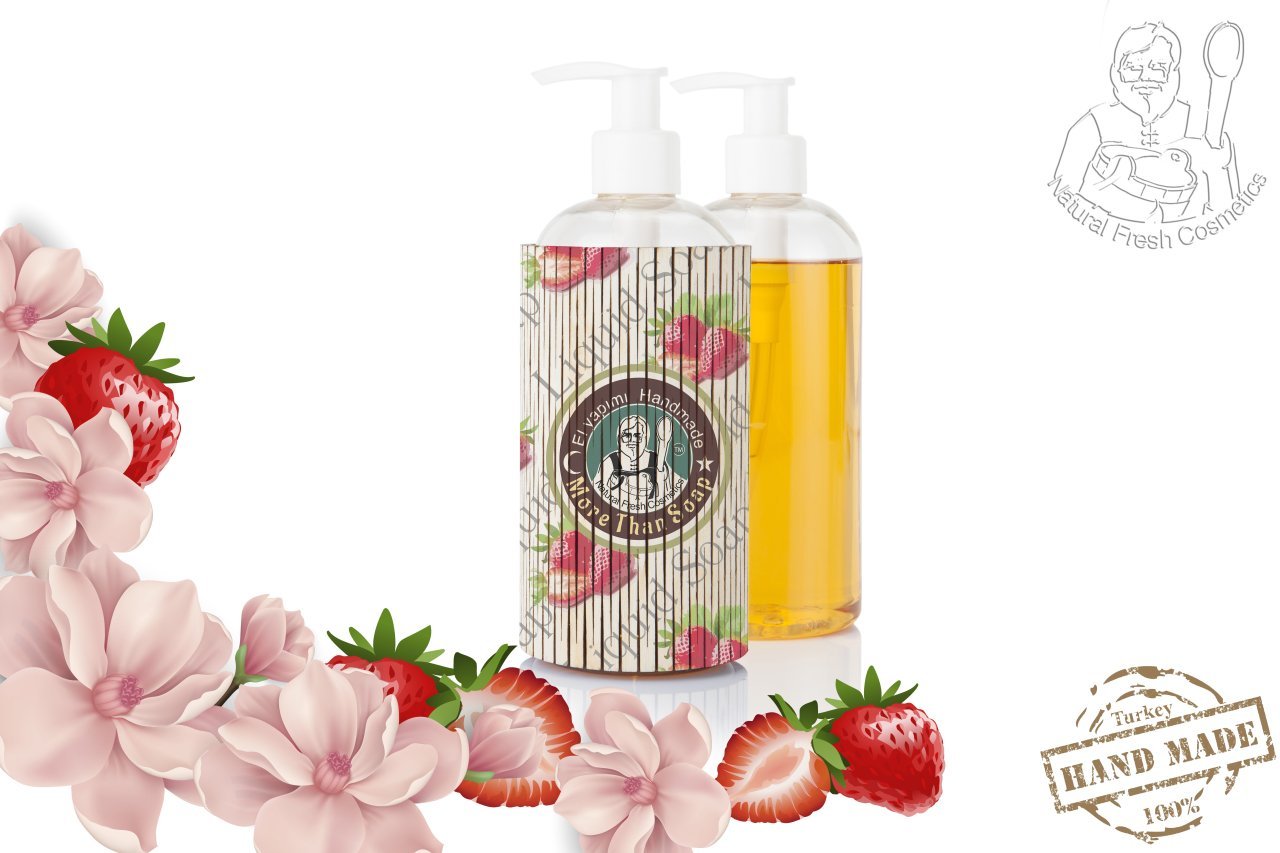 Çilek & Yoğeurt  Sıvı Sabun / Strawbrry Yogurt Liquid Soap 200 ml