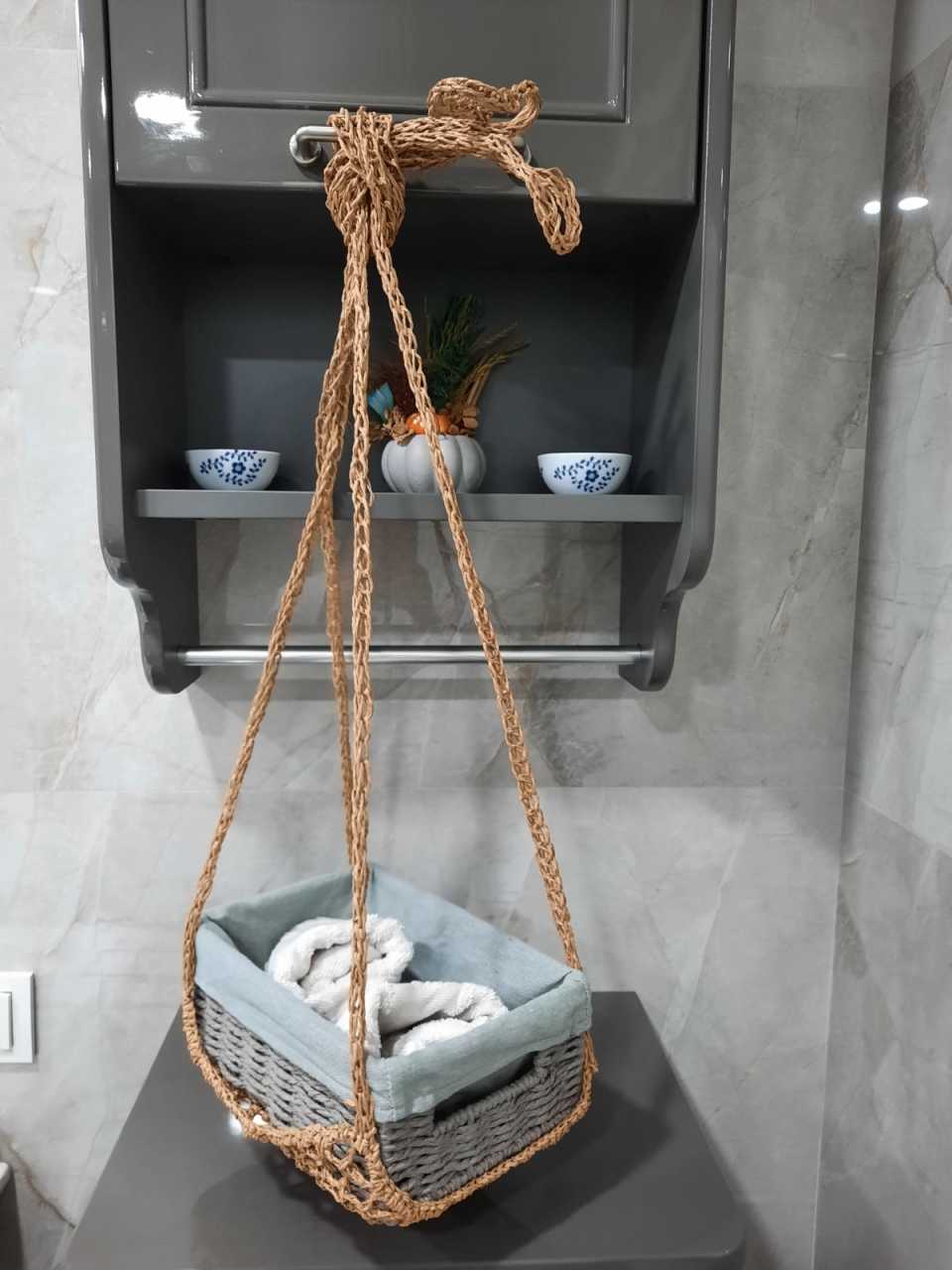 KREM DEKORATİF BANYO SARKAÇI