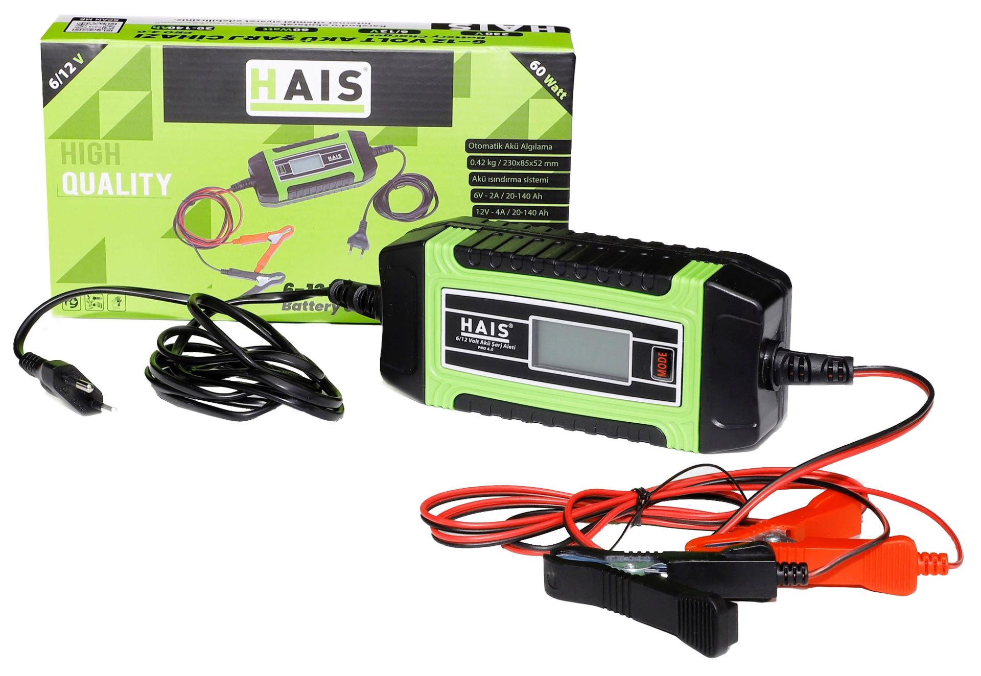 Hais Digital 6 - 12  Volt Akü Şarj Cihazı