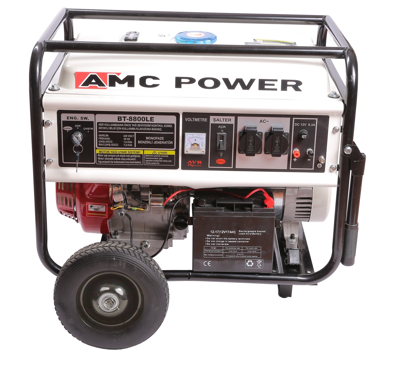 Amcpower 7,5 KVA Benzinli Jeneratör 380 VOLT