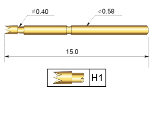 TP-058 Çap 0,58 mm Test Pinleri