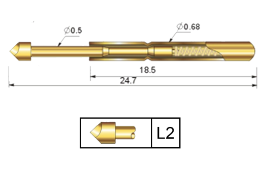 TP-068 Çap 0,68 mm Test Pinleri