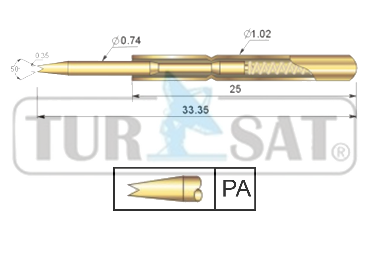 TP102-333-PA Test Pini