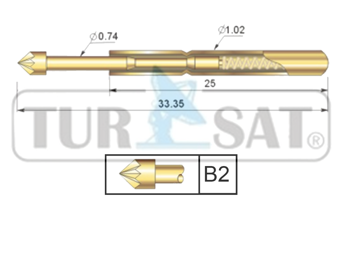 TP102-333-B2 Test Pini