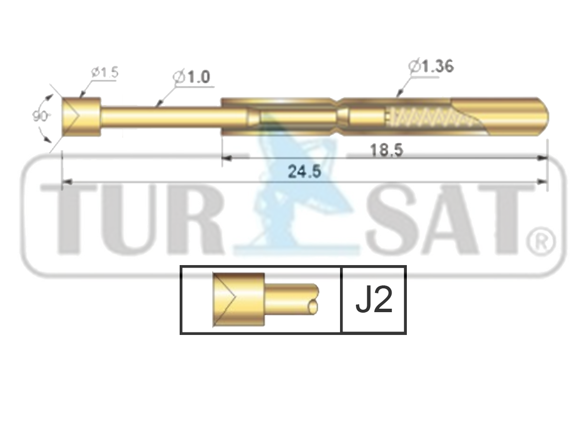 TP136-245-J2 Test Pini