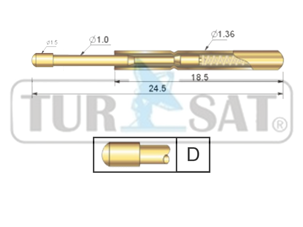 TP136-245-D Test Pini