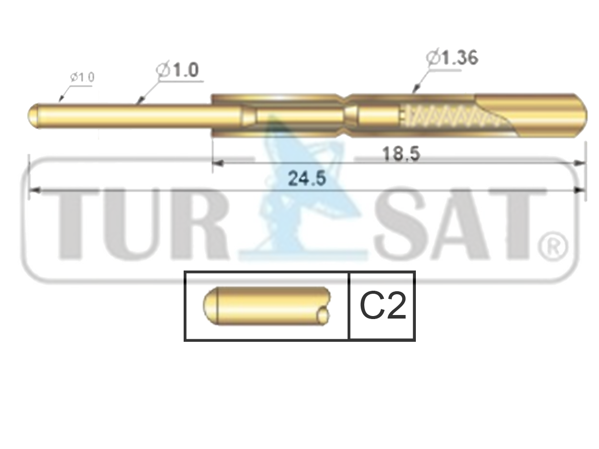 TP136-245-C2 Test Pini