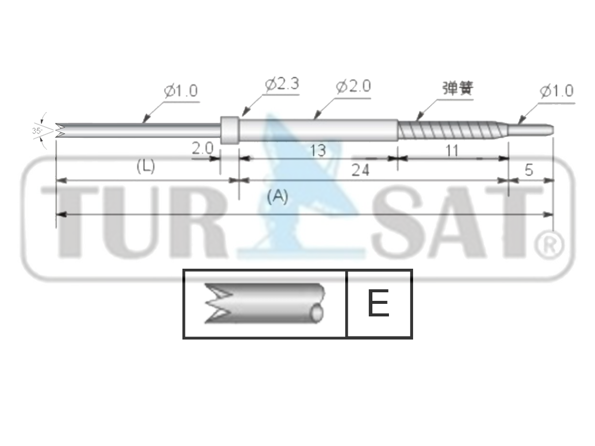 TP202-A-E Test Pini