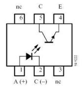 SFH610-2 Optocoupler DC-IN 1-CH Transistor DC-OUT 4-Pin PDIP