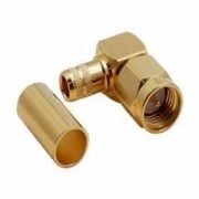 SMA-103 Erkek Sıkmalı 90° RG58 SMA Konnektör