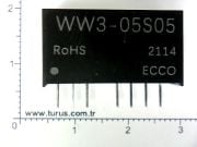 WW3-05S12 5V IN 12V Out 3 Watt Sıp 7