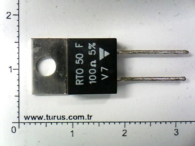 100 Ohm 50 Watt TO220  RTO 50-100 Ohm  ( 100 OHM 50 WATT )