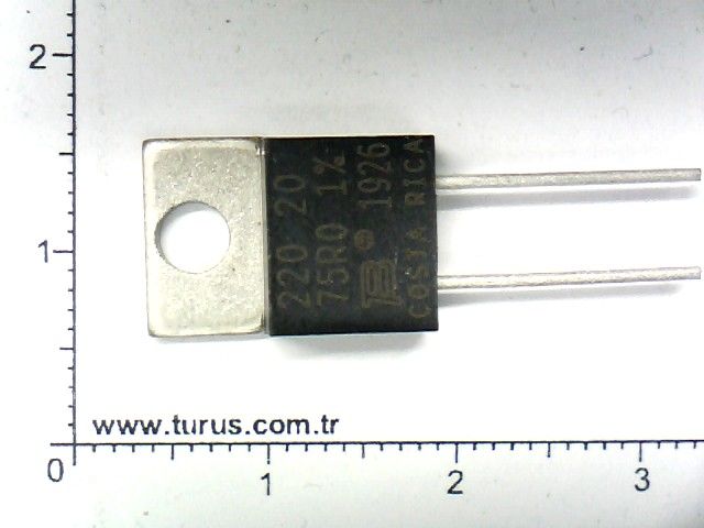 75 Ohm 20 Watt TO220  RTO 20-75 Ohm  ( 75 OHM 20 WATT )