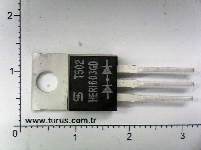 HER1603GD  16A 200V TO220   Com+/- HER1603