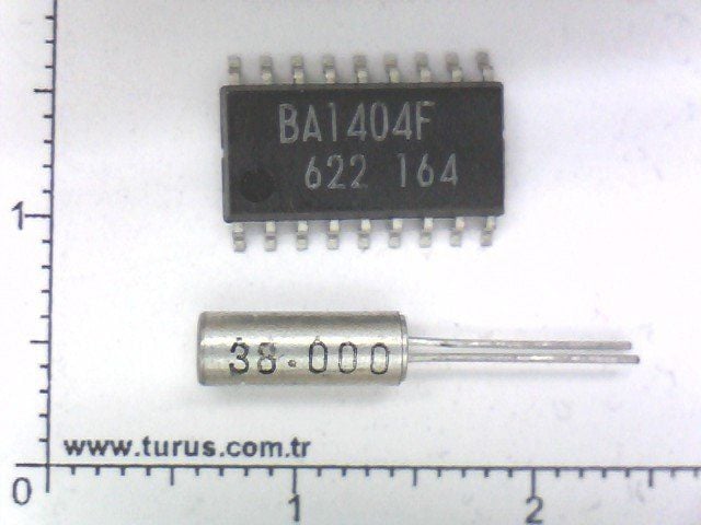 BA1404F (SMD) + 38 KHZ Kristal  (38.000) Hz