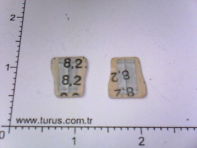 8,2 pF 400V Trapez kondansatör  (50 Ad)