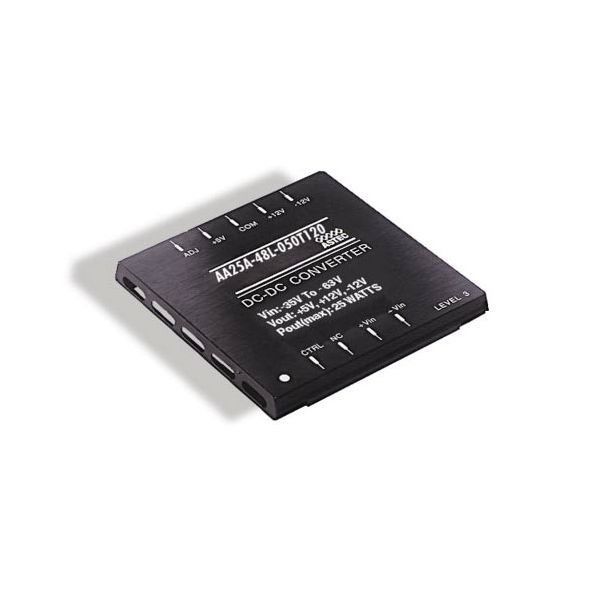 AA25A-048L-050T150  35-63V►5V /+/-15V 25W  3*3 Inch