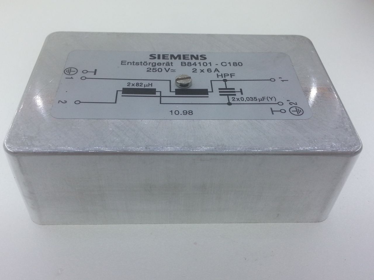 Line Filter 250V 2*6 Amper (2*82uH / 2*35nF)