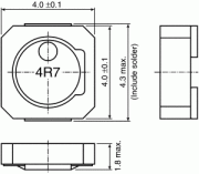 6,8 uH 0,94A 4*4*2mm Power Inductor