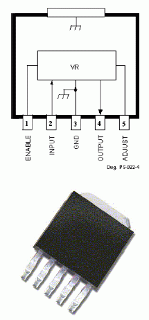 SI-3012KM  ADJ  1,28V - 15V Out   1A Low-Dropout Reg IC