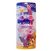NINGALOO MASKE ŞNORKEL SETİ (PEMBE)