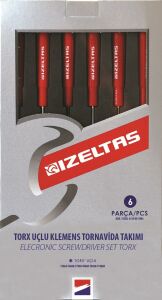 İZELTAŞ 4530 00 1006 6'LI TORX UÇLU KLEMENS TORNAVİDA TAKIMI