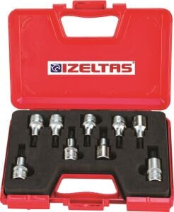 İZELTAŞ 1113 00 6009 9'LU LOKMALI TORK UÇ TAKIMI 1/2''