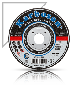 Karbosan 910040 180x3x22.23 Metal Kesme Diski