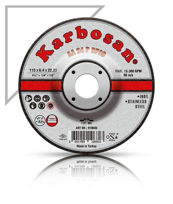 KARBOSAN 910680 115*6*22 İNOX TAŞLAMA TAŞI