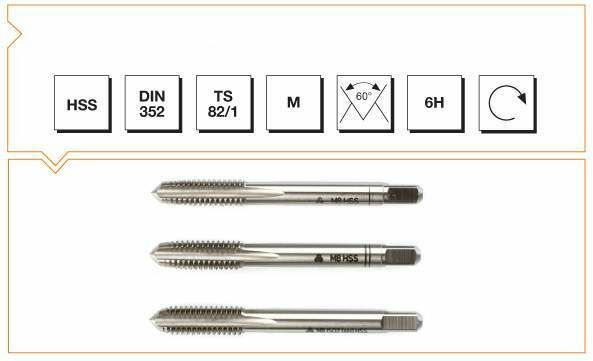 MTE HSS M 4.00 MM(6H) 3 LÜ EL KLAVUZ TAKIMI DIN352