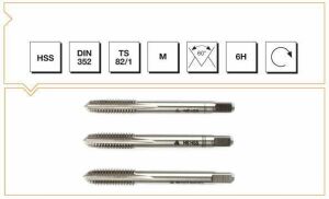 MTE HSS M 4.00 MM(6H) 3 LÜ EL KLAVUZ TAKIMI DIN352