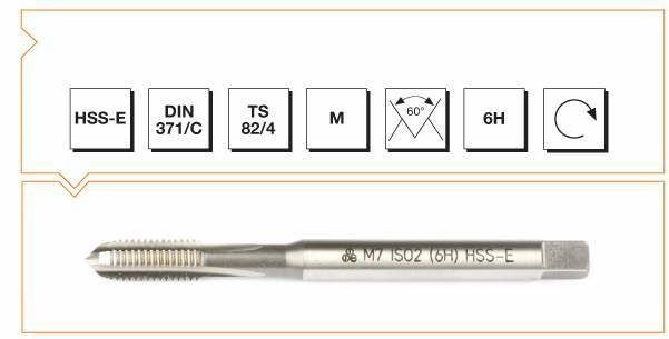 MTE HSSE M 12 (6H) MAKİNA KLAVUZU DIN 371/C