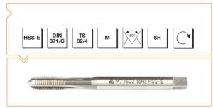 MTE HSSE M 12 (6H) MAKİNA KLAVUZU DIN 371/C