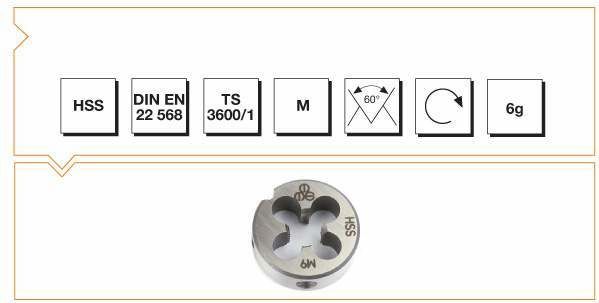 MTE HSS M 5 x0.8 PAFTA NORMAL VİDALI DIN 223/B