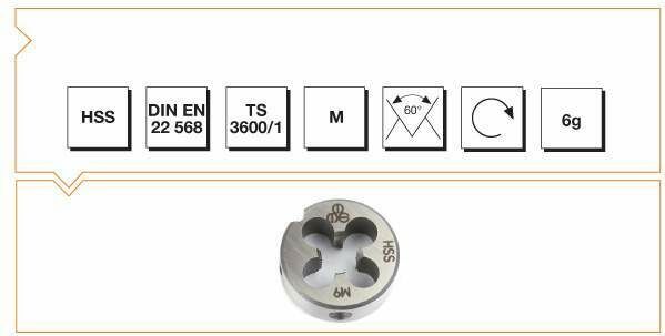 MTE HSS M 8x1.25 PAFTA NORMAL VİDALI  DIN 223/B 400201
