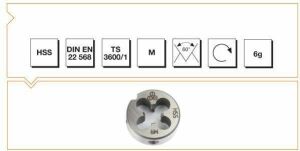 MTE HSS M 12x1.75 PAFTA NORMAL VİDALI DIN 223/B