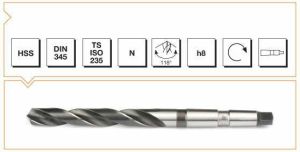 MTE HSS 17,50 MM MORS KONİK MATKAP DIN 345 RN